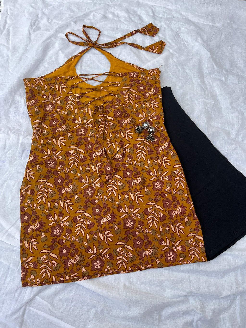 FAB – Halter Neck Backless Kurti